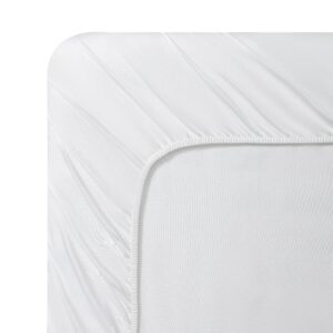 Vera Wang - Queen Sheet Set, Luxury Sateen Cotton Bedding, 800 Thread Count, Soft & Smooth Home Decor (White, 4 pieces, Queen)