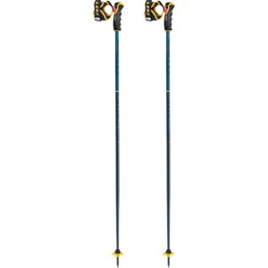 leki spitfire 3d ski pole pair - blue/mustard 120