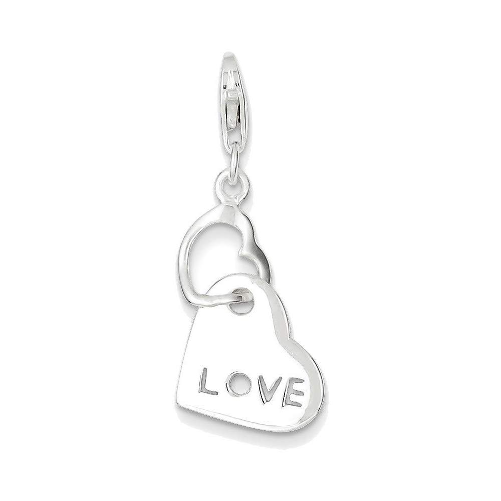 Sterling Silver Heart Love Charm