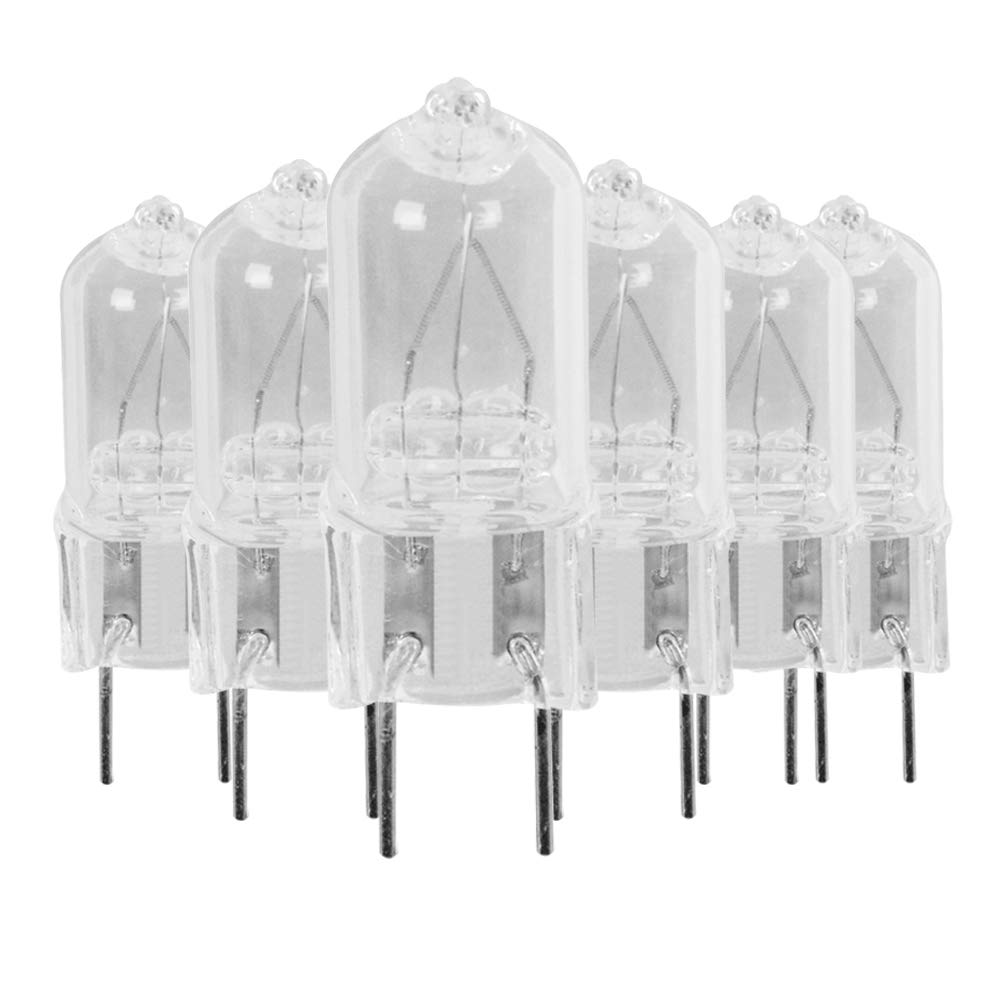 Feit Electric BPQ25/G8/CAN/6 25W Dimmable G8 Halogen Light Bulb, 6-Pack, 3000k warm white (1.8"" h)