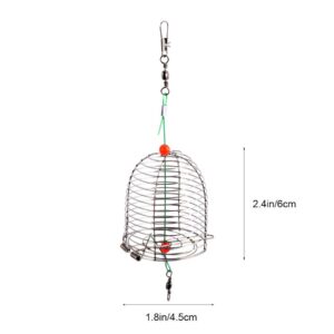 BESPORTBLE 5pcs Metal Bait Cage Fishing Trap Cage Fishing Cage Fishing Lure Cage Fishing Bait Trap Fishing Trap Basket