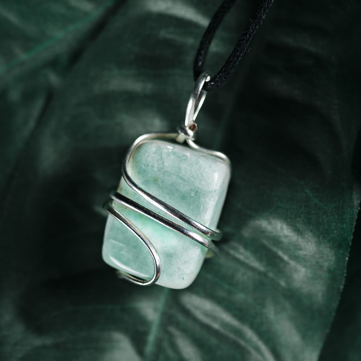 AYANA Amazonite Crystal Necklace - Passionately Crafted from Ethically Sourced Crystals and Healing Stones - Genuine, Handmade Healing Crystals Pendant Necklace for Women