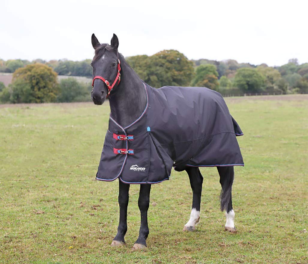 Shires Highlander Plus 200G Standard Neck Blanket Black 78"