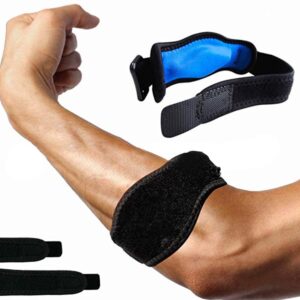 CALIDAKA Elbow Brace, Unisex Tennis Elbow Brace with Compression Pad for Sports Or Daily Use to Reduce Joint Pain