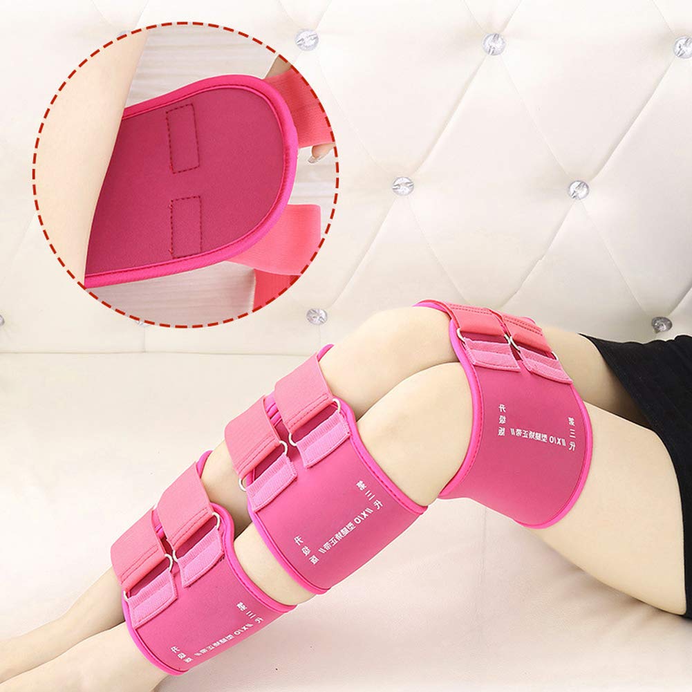 O/X Type Leg Correction Belt, Leg Straightener Straps, 3 Pcs Legs Posture Corrector Straightening Correction Belt with Knee Pad(L)