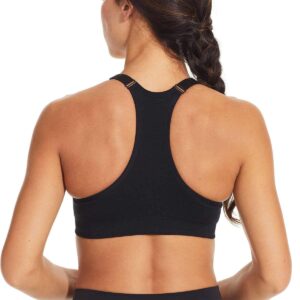 PUMA Women Sports Bra, 3-Pack (Black/White/Grey, Medium)