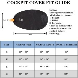 Universal Kayak Cockpit Covers,Drape Waterproof Seal Cockpit Protector Kayak Hatch Covers for Indoor and Outdoor Storage Keep Hatch Hole Seat Clean