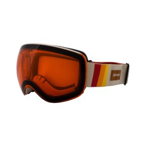 retrospec g2 ski and snowboard goggles for men and women, with magnetic 100% uv blocking, anti-scratch and anti-fog lenses for protection and comfort one size fits most