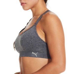 PUMA Women Sports Bra, 3-Pack (Black/White/Grey, Medium)