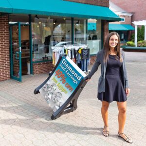 QLA Uni-Leg Sidewalk Sign Holder