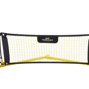 PodiuMax Solo Soccer Rebounder Net, Improve Your Ground Passing Skills, Easy to Assemble and Disassemble, Comes with Bag and Stake