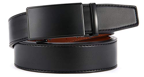 CHAOREN Leather Ratchet Belt Men - Customizable Fit, Effortless Style (35mm)