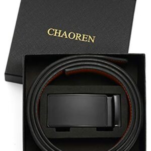 CHAOREN Leather Ratchet Belt Men - Customizable Fit, Effortless Style (35mm)