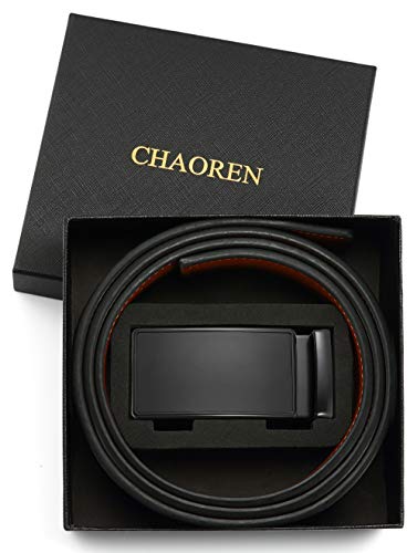 CHAOREN Leather Ratchet Belt Men - Customizable Fit, Effortless Style (35mm)