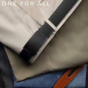 CHAOREN Leather Ratchet Belt Men - Customizable Fit, Effortless Style (35mm)