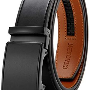 CHAOREN Leather Ratchet Belt Men - Customizable Fit, Effortless Style (35mm)