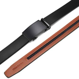 CHAOREN Leather Ratchet Belt Men - Customizable Fit, Effortless Style (35mm)