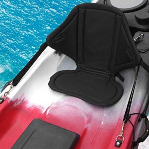 Kayak Seat, Universal Detachable Padded Canoe Seat Kayak Backrest Cushion with Adjustable Strap for Drifting Rafting Canoeing Kayaking Fishing