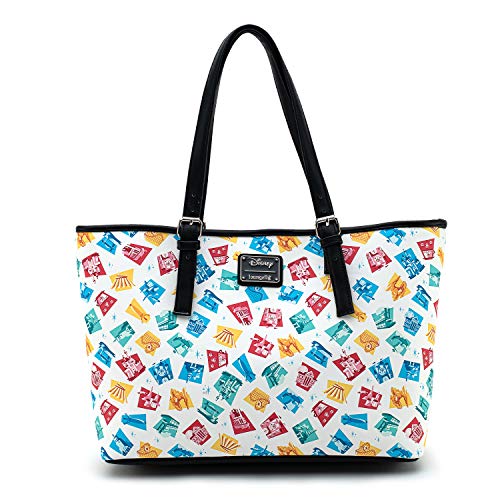 Loungefly: Disney 65th - Disneyland Attractions Tote Bag