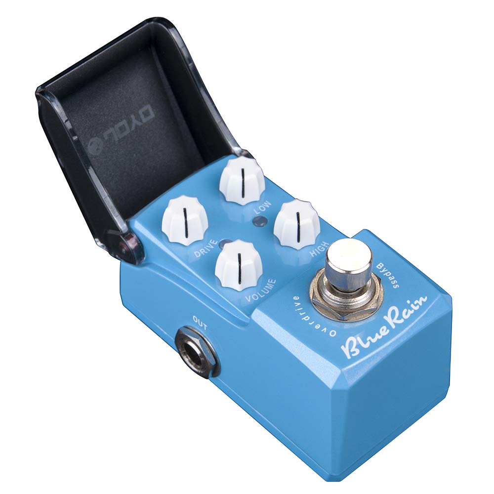 JOYO Overdrive Mini Pedal for Electric Guitar Pedal Effect - True Bypass Ironman Series (Blue Rain JF-311)