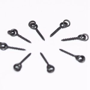 Ctzrzyt 50pcs Carp Fishing Boilie Screw with Solid Ring Bait Tool Chod Rigs Carp Fishing Hair Tackle Accessory