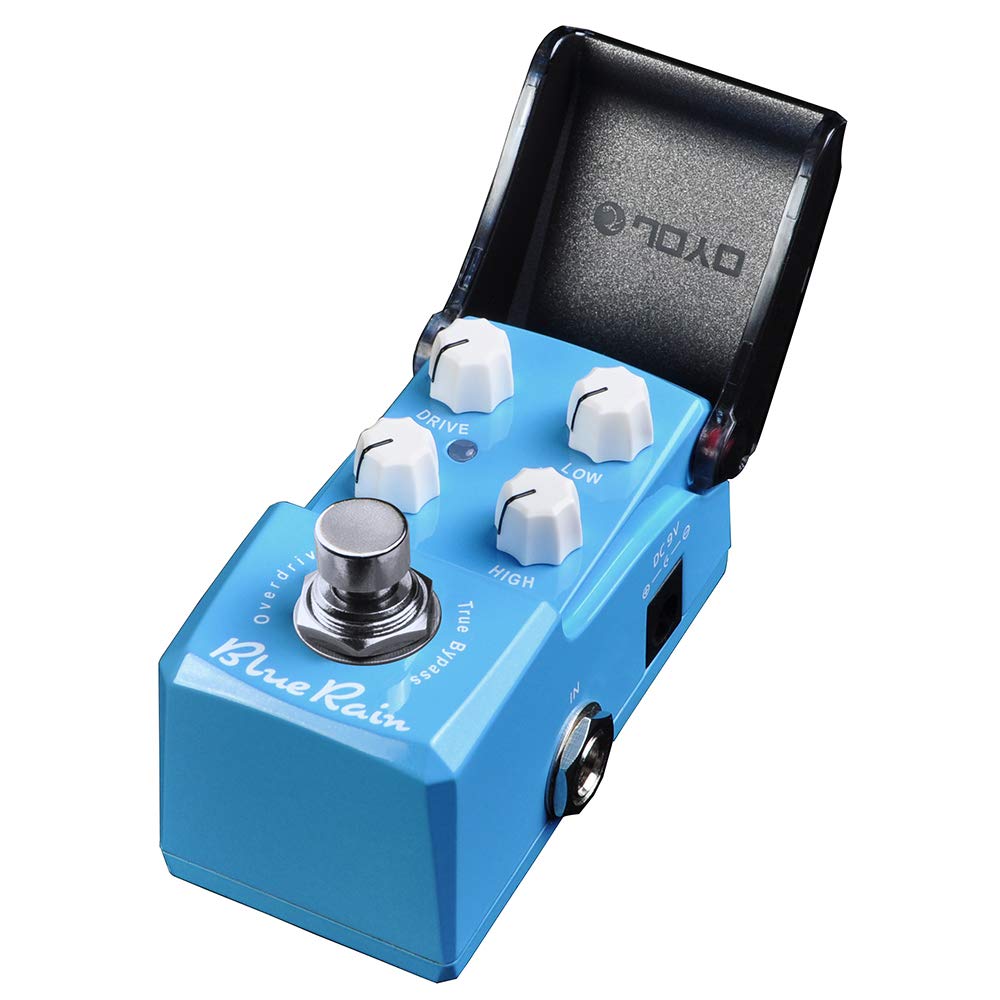 JOYO Overdrive Mini Pedal for Electric Guitar Pedal Effect - True Bypass Ironman Series (Blue Rain JF-311)