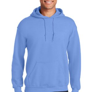 Gildan Men's Heavy Blend Fleece Hooded Sweatshirt G18500 (XX-Large, Carolina Blue)