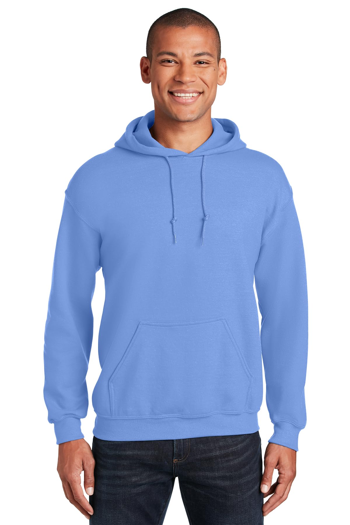 Gildan Men's Heavy Blend Fleece Hooded Sweatshirt G18500 (XX-Large, Carolina Blue)