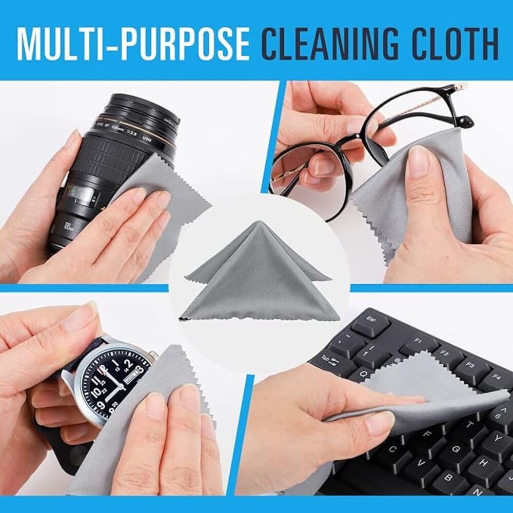 3 Pack Sunglasses Case Portable Travel Zipper Eyeglasses Case Hook With Cleaning Cloth (B-red+blue+orange)