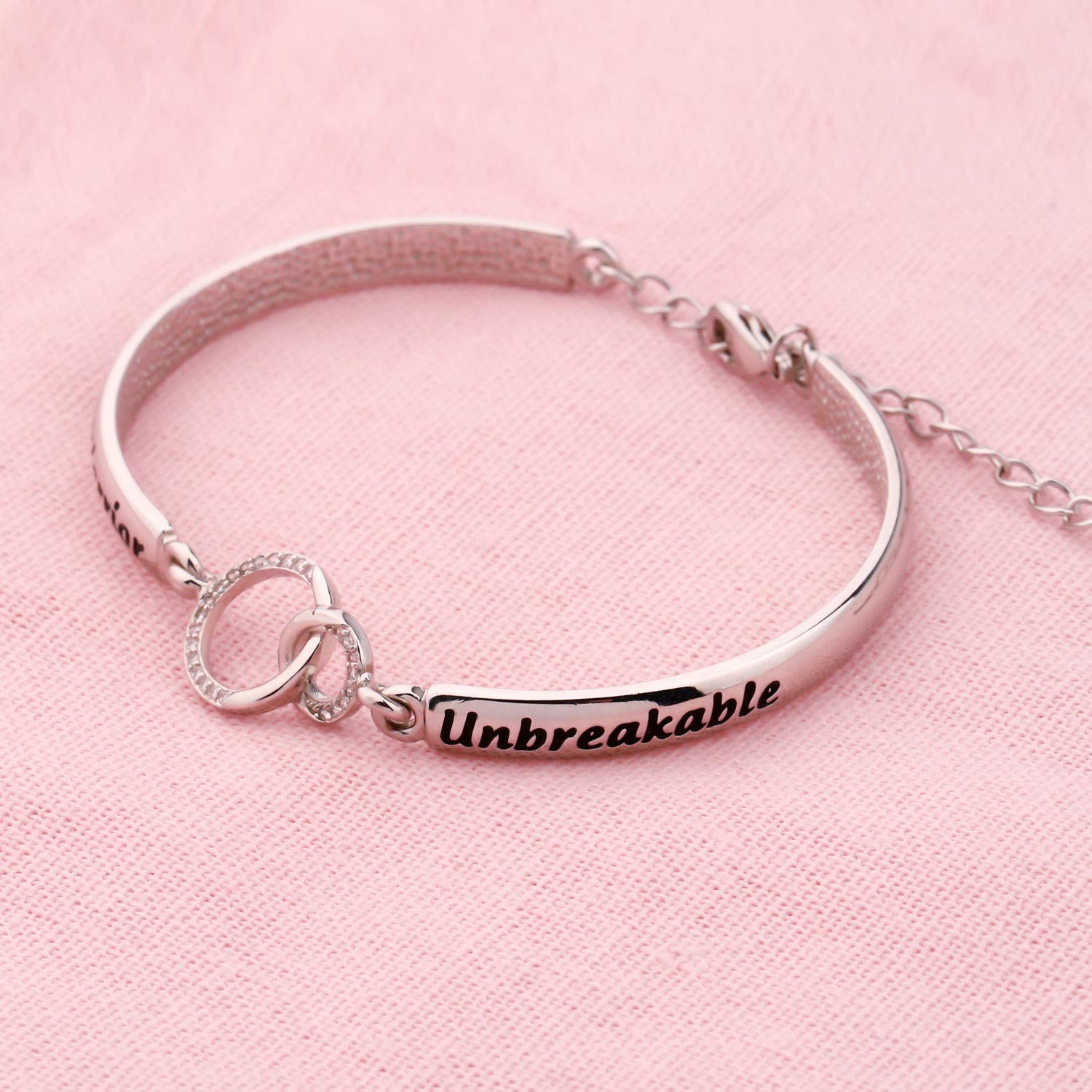 LQRI Leukemia Awareness Bracelet Leukemia Survivor Gift Leukemia Warrior Unbreakable Bracelet Cancer Fighter Gift For Women(silver-Leukemia)