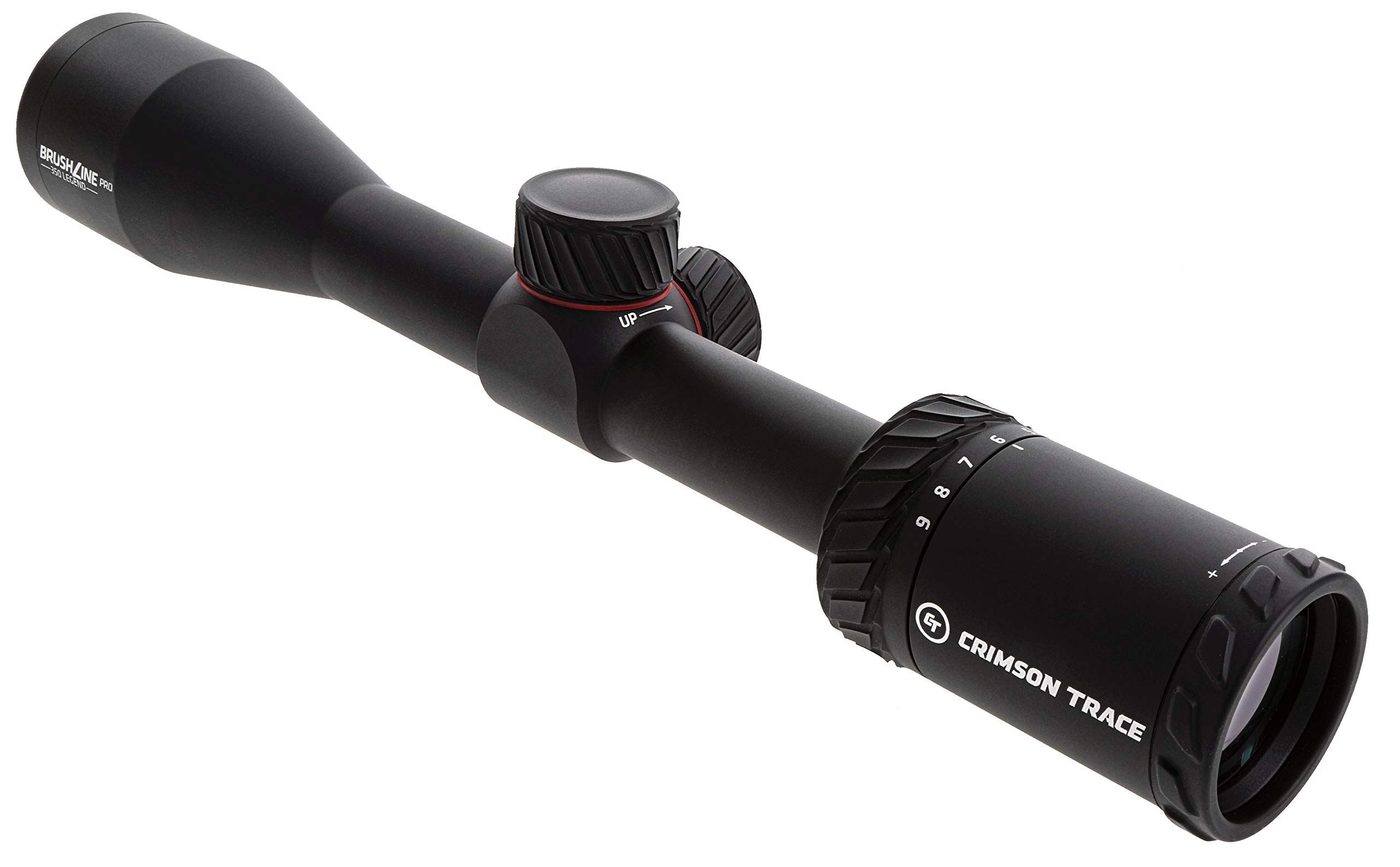 Crimson Trace Brushline Pro 3-9x40mm Riflescope with SFP, BDC 350 Legend Reticle, Lightweight Solid Construction, Scope Caps and Lens Cloth for Hunting, Shooting and Outdoor