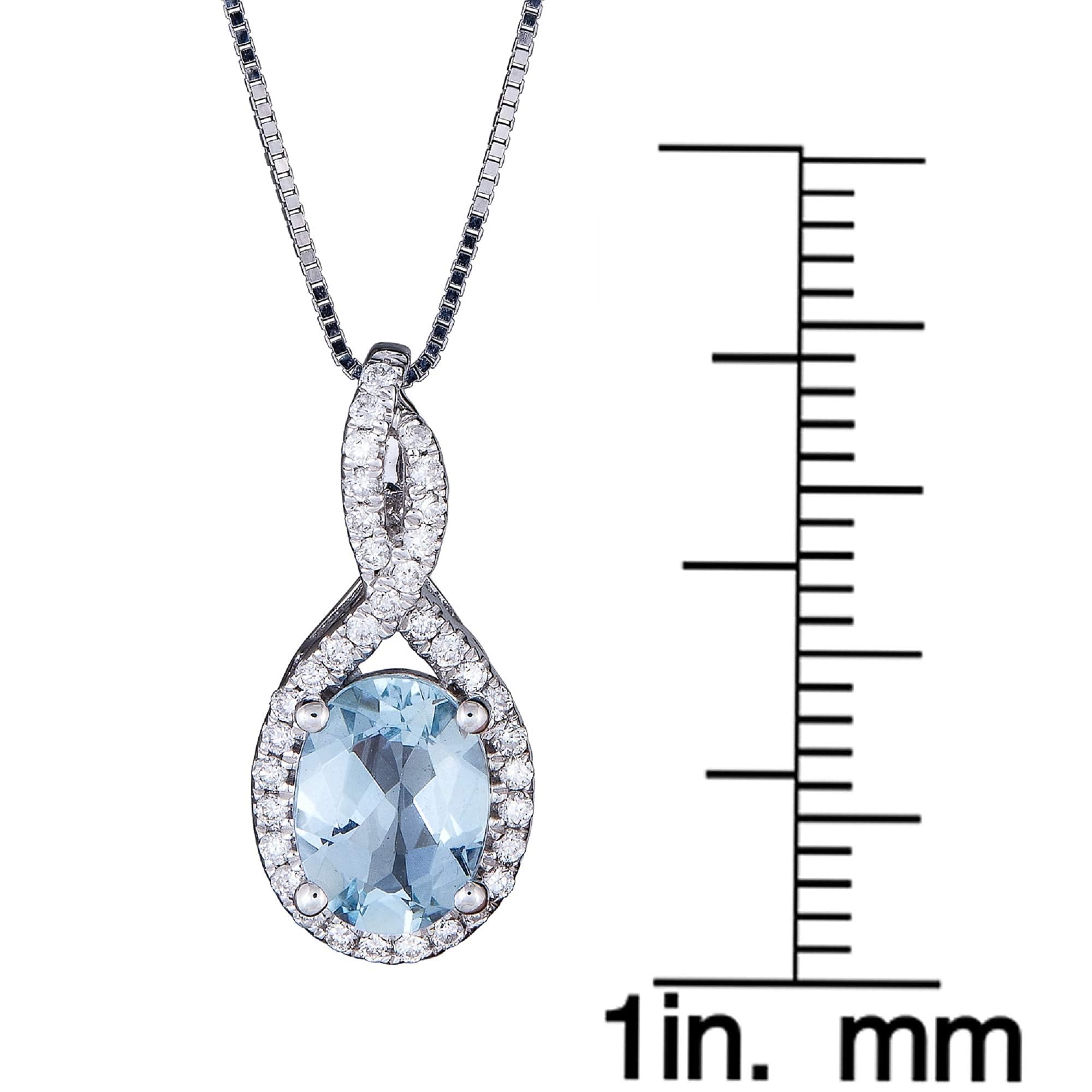 Gin & Grace Valentine's Jewelry 10K Yellow Gold Natural Australian Opal Diamond (I1,I2) Pendant Necklace for Women