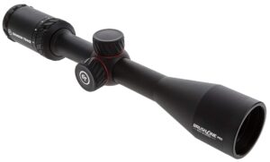 crimson trace brushline pro 3-9x40mm riflescope with sfp, bdc 350 legend reticle, lightweight solid construction, scope caps and lens cloth for hunting, shooting and outdoor