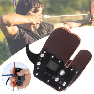 Keenso Recurved Bow Archery Finger Protector Competition Shooting Thumb Guard Tab Professional-Finger Earc