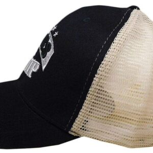 Bikers for Trump Black Khaki Mesh Trucker Cotton Embroidered Hat Cap