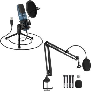 TONOR USB Microphone TC-777 and Microphone Arm Stand T20