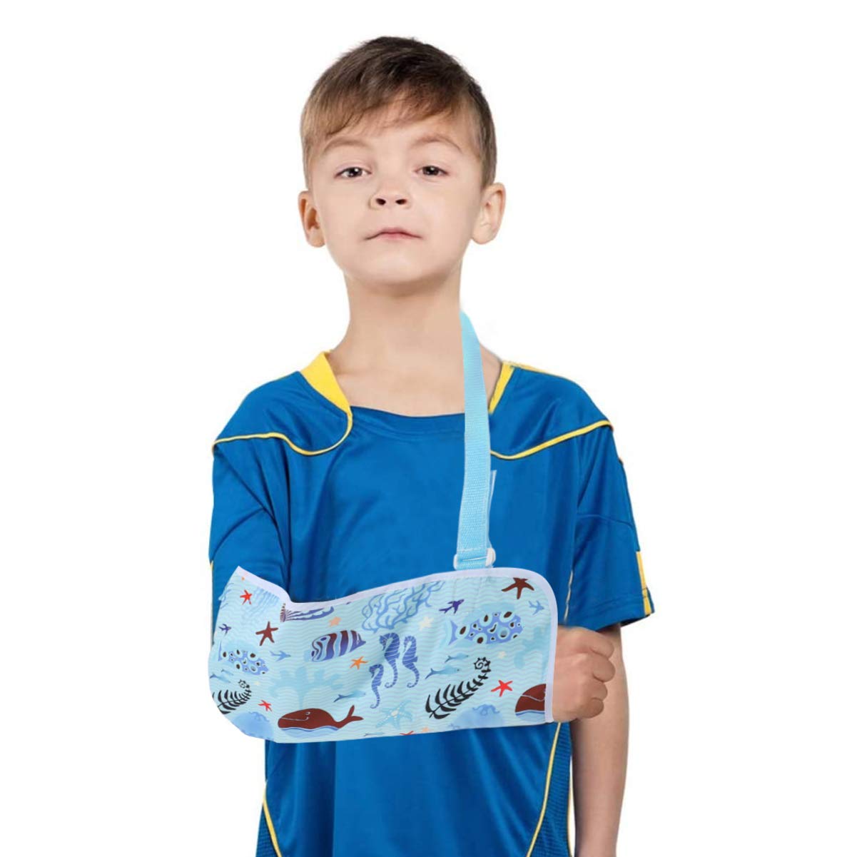 Children's Forearm Sling Lifting Straps Belt for Shoulder Immobilizer Kids Arm Sling for Elbow Injury Fixation Sling Breathable Boy Wrist Rest Medical Filter Cloth