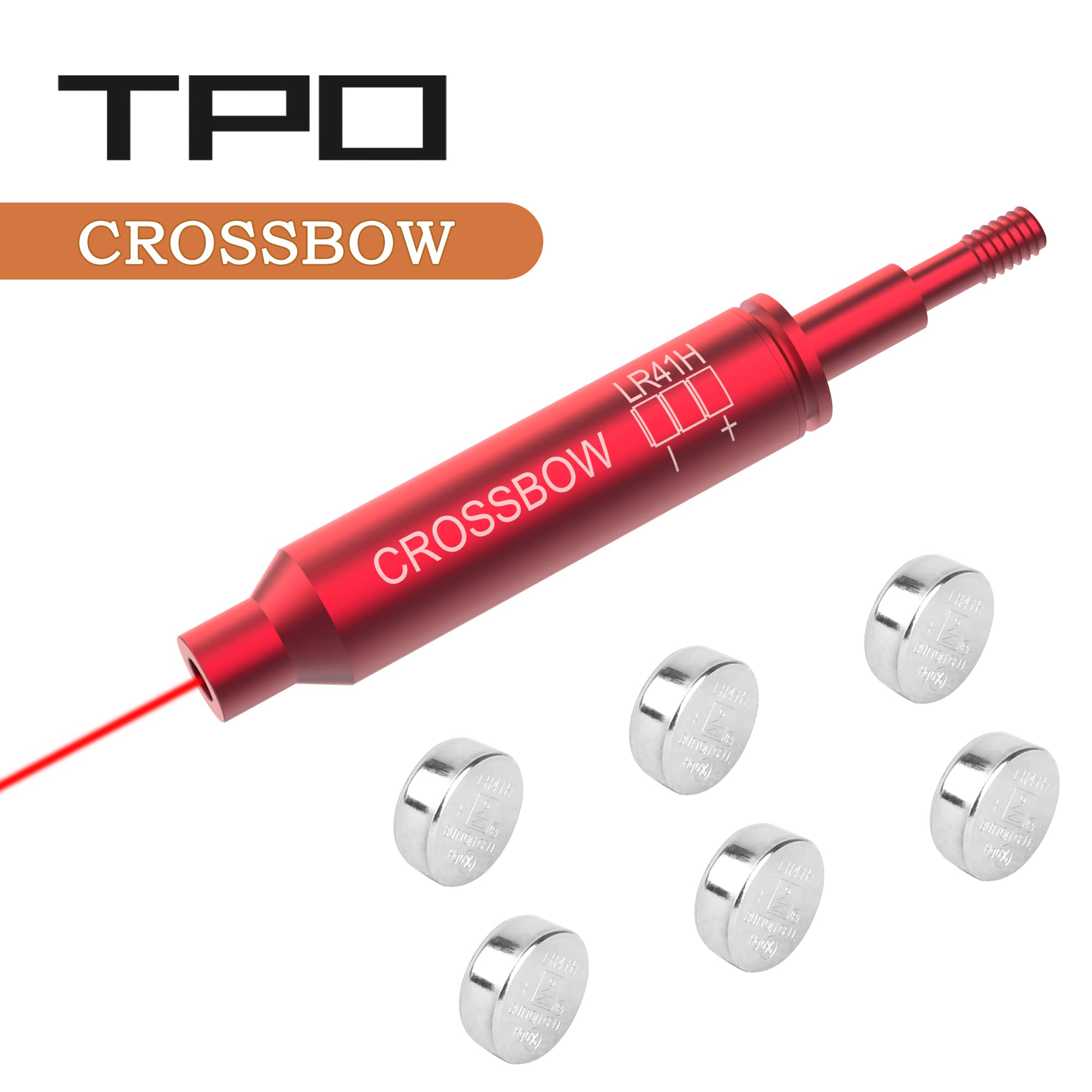 Crossbow Laser boresighter Red Laser Bore Sight w/ 6 Batteries (Crossbow)