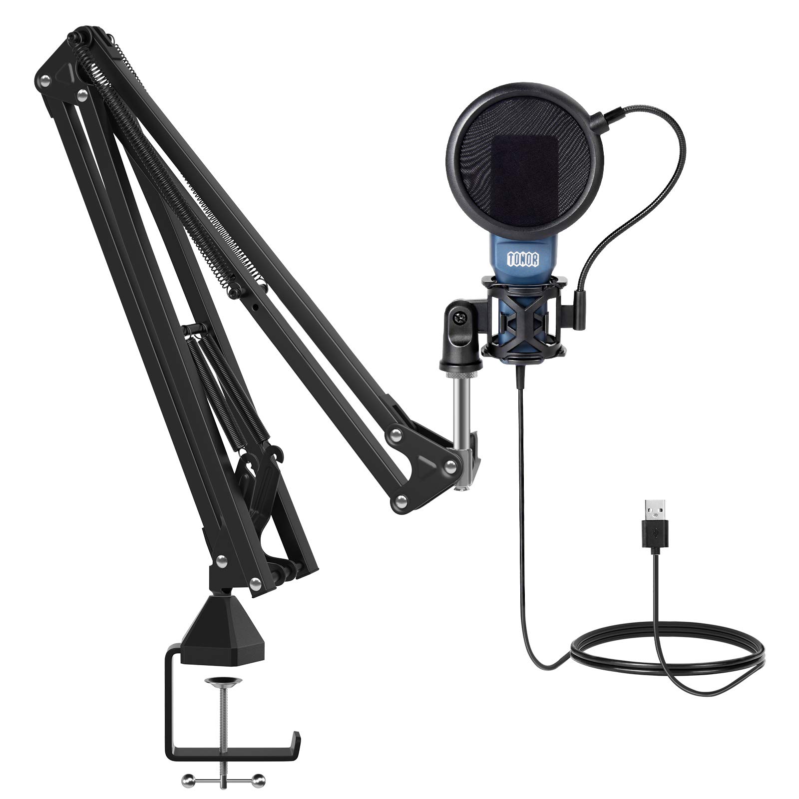 TONOR USB Microphone TC-777 and Microphone Arm Stand T20