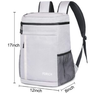 FORICH Soft Cooler Backpack Insulated Waterproof Backpack Cooler Bag Leak Proof Portable Small Cooler Backpacks to Work Lunch Travel Beach Camping Hiking Picnic Fishing Beer for Men Women