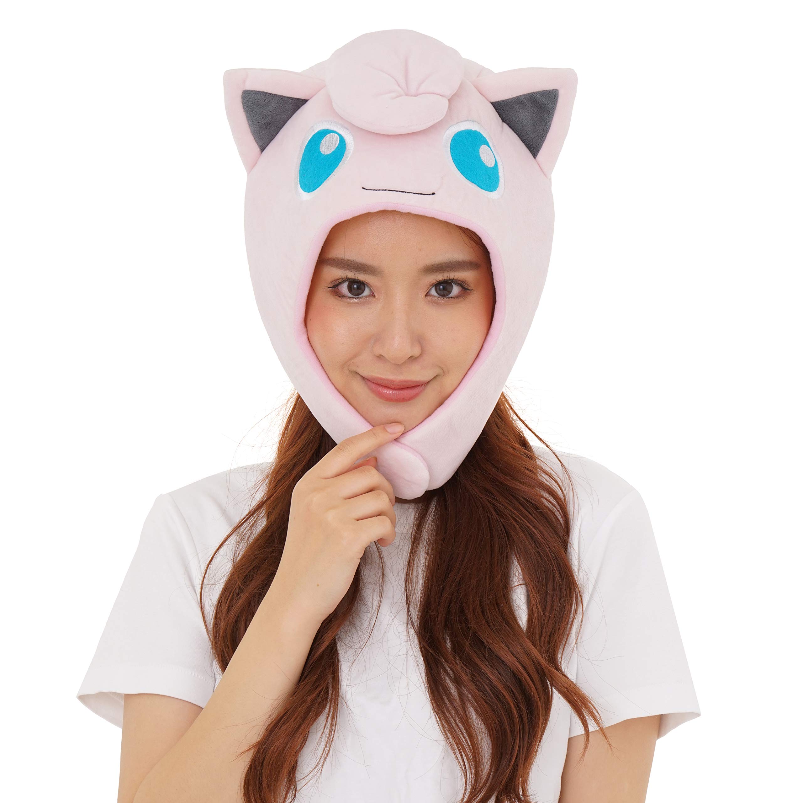 SAZAC Kigurumi Hat - Pokemon - Jigglypuff - Cozy Costume Beanie Cap - Adult Size