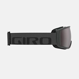 Giro Balance Ski Goggles - Snowboard Goggles for Men & Youth - Grey Wordmark Strap with Vivid Onyx Lens