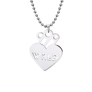 COMTRUDE 999 Necklace Premium Stainless Steel Pendant Perfect Gifts for Young Singer Fans Silver