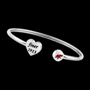 BAUNA Bangle Finer Theta Sorority Bracelet Lucky Elephant Sisterhood Gift (Finer Bracelet)