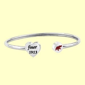 BAUNA Bangle Finer Theta Sorority Bracelet Lucky Elephant Sisterhood Gift (Finer Bracelet)