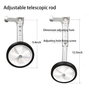 DOUBLE 2 C Training Wheels, Heavy Duty Bicycle Training Wheels for Kids Bike Stabilizer Mounted Kit Compatible for 16 18 20 22 inch Bike (1 Pair)