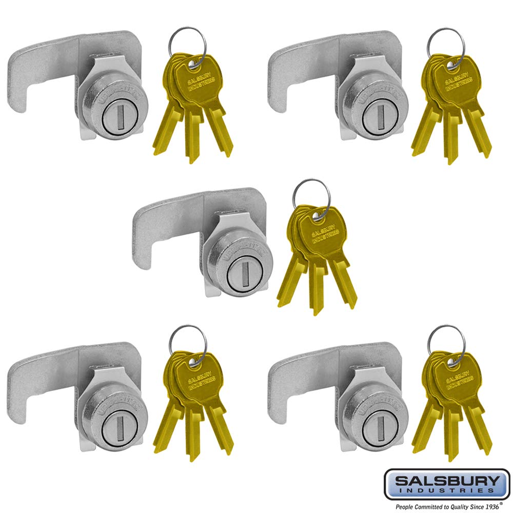 SALSBURY INDUSTRIES 3390-5 Lock for F Series Cluster Box Unit Mailbox Door 3 Keys PER Lock-5 Pack