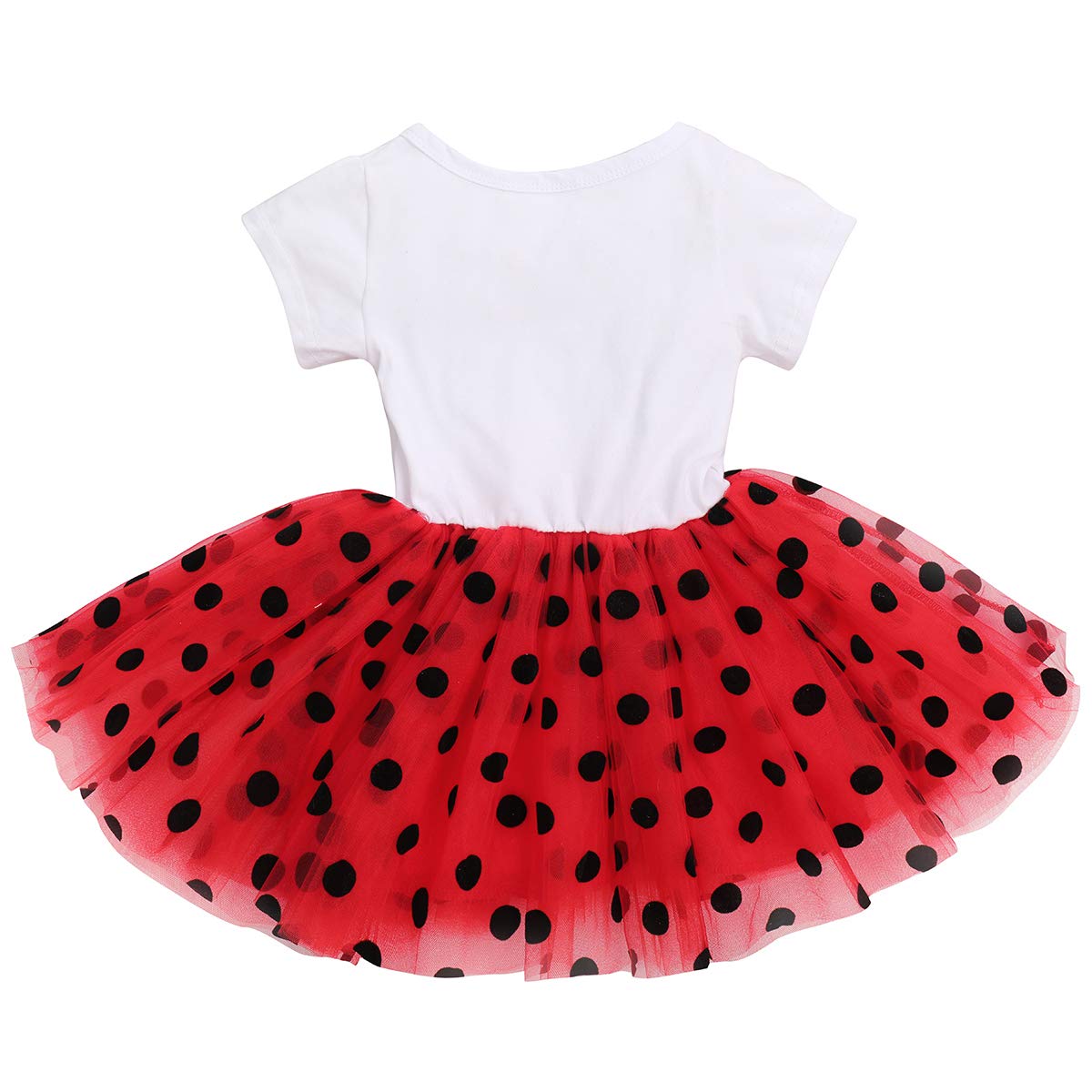 It’s My 1st/2nd Birthday Outfit Toddler Baby Girl ONE Party Tutu Dress for Kids Half/First Onesie Crown Infant Skirt Sets for Photo Props Costume Ladybug-My 1st Birthday 1Y