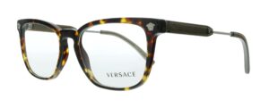 versace ve3290 men's eyeglasses havana 54