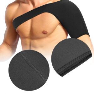 Sports Shoulder Bandage Brace, Breathable Shoulder Support Bandage for Shoulder Pain Sports Injuries Tendinitis, Compression Rotator Cuff(M)